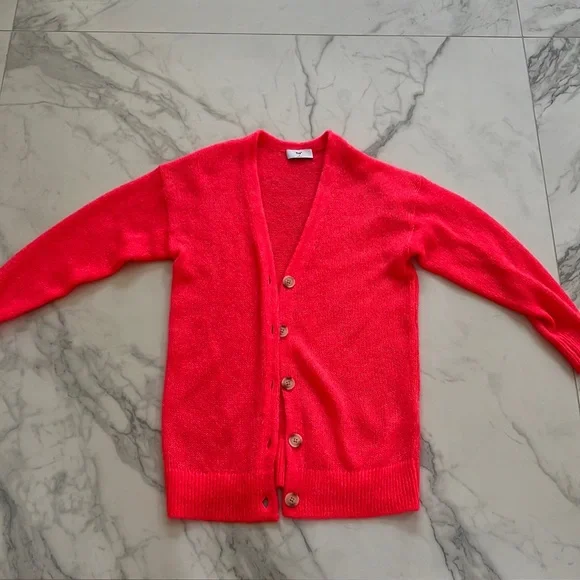 Aritzia Sweaters Sale Aritzia Neon Pink Cardigan Poshmark